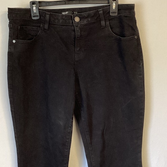 Simply Vera Verawang Black Bootcut Denim Jeans Size 16 - Picture 2 of 9